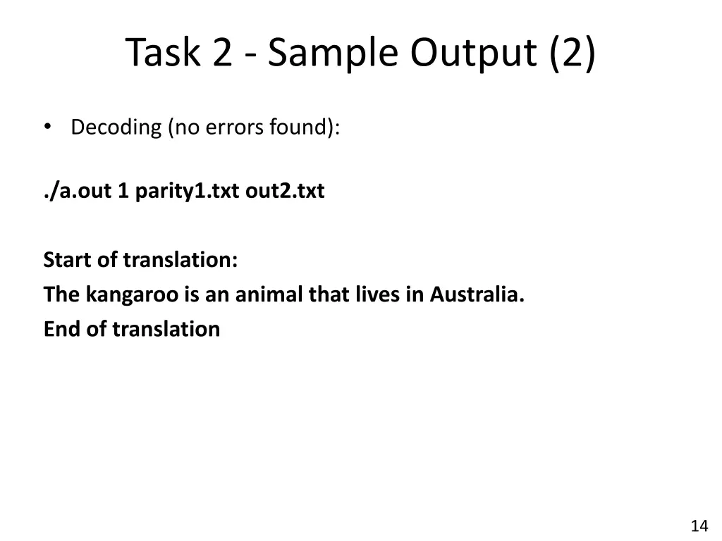 task 2 sample output 2
