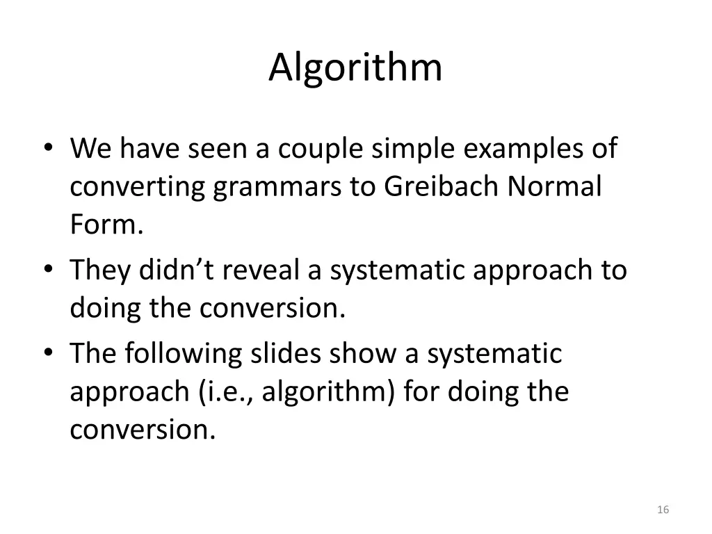 algorithm