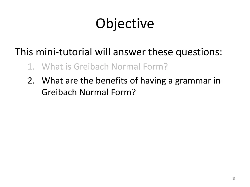 objective 1
