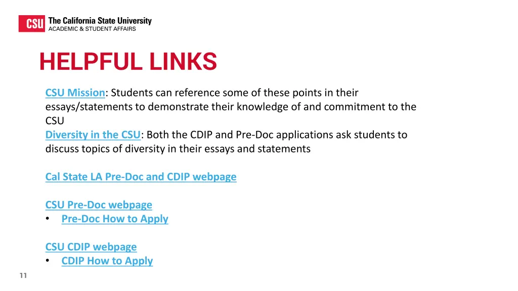 helpful links