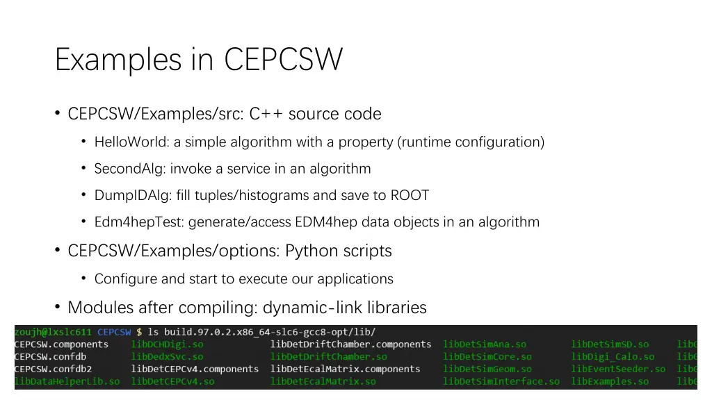 examples in cepcsw