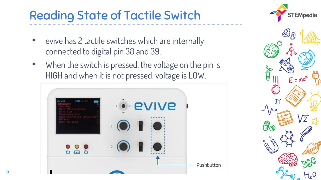 reading state of tactile switch 1