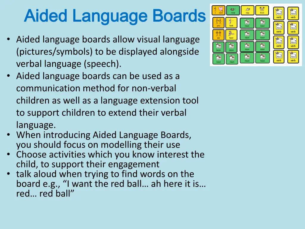 aided language boards aided language boards