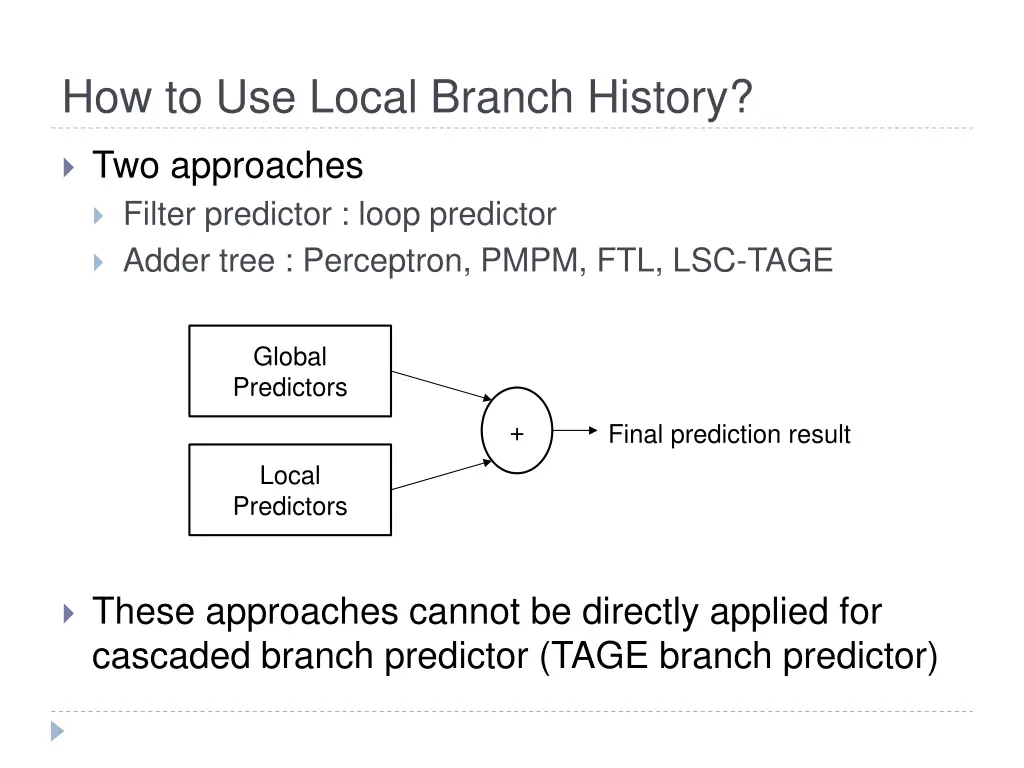 how to use local branch history