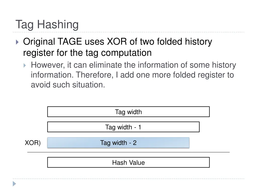 tag hashing