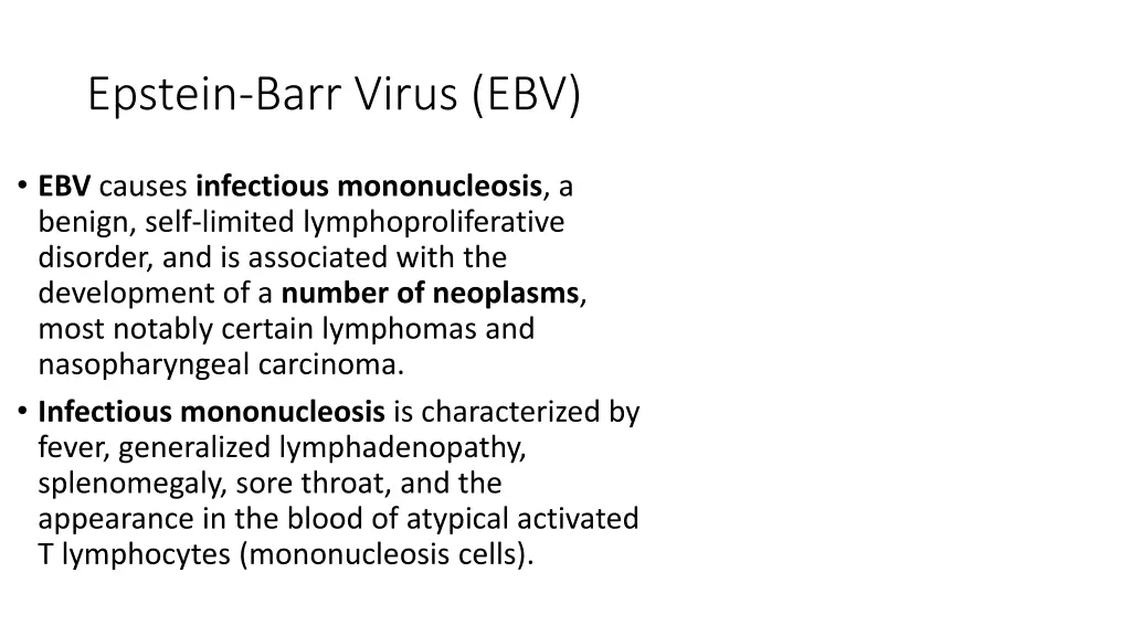epstein barr virus ebv