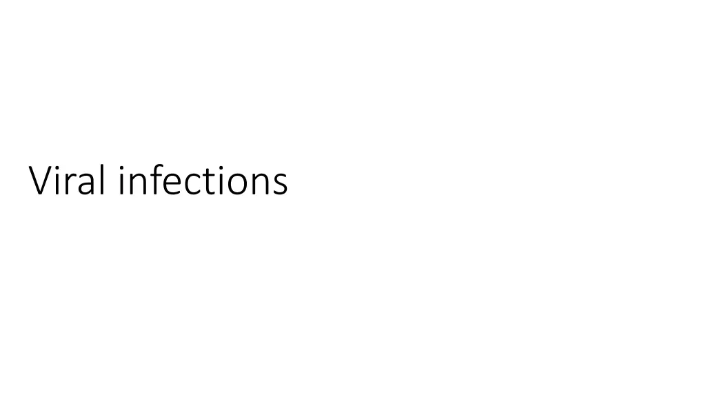 viral infections