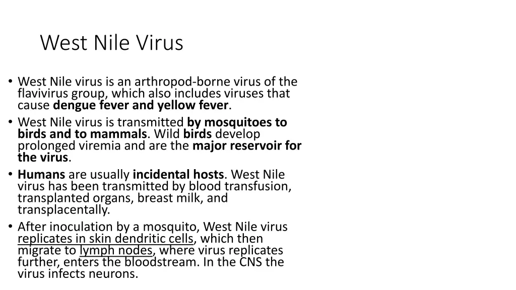 west nile virus