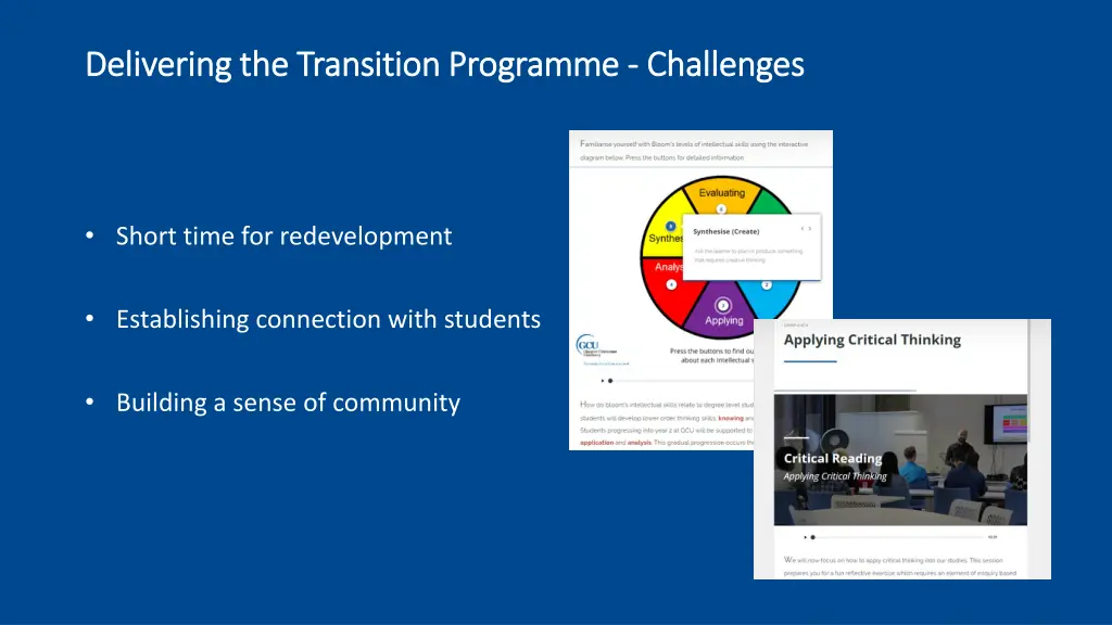 delivering the transition programme delivering 1