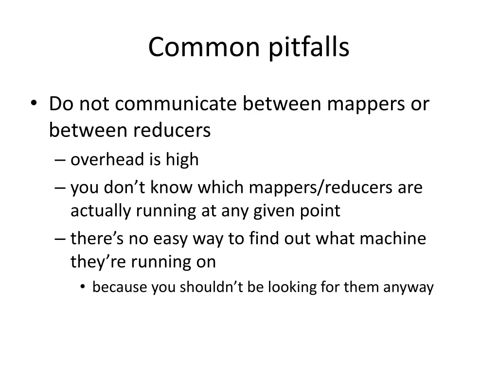 common pitfalls 2
