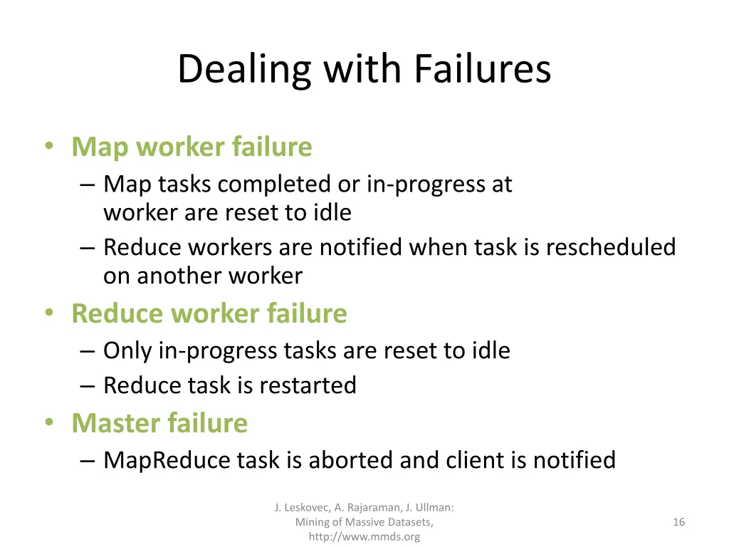dealing with failures