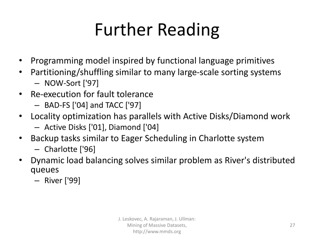 further reading