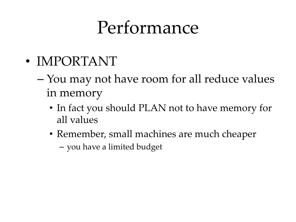 performance