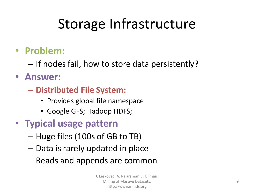 storage infrastructure