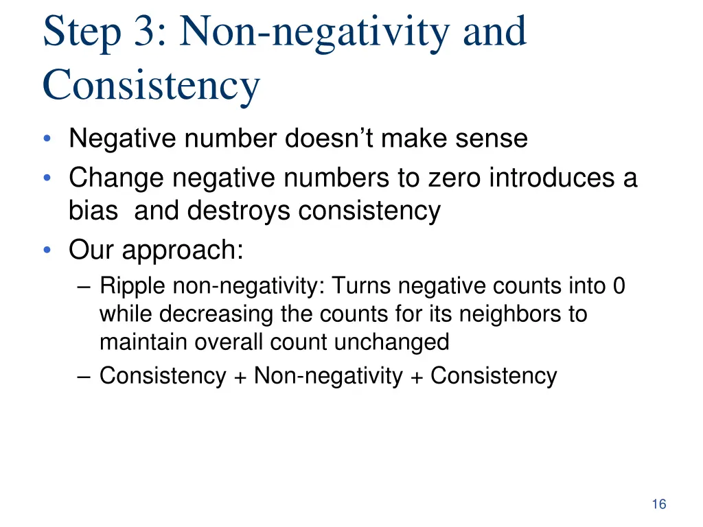 step 3 non negativity and consistency