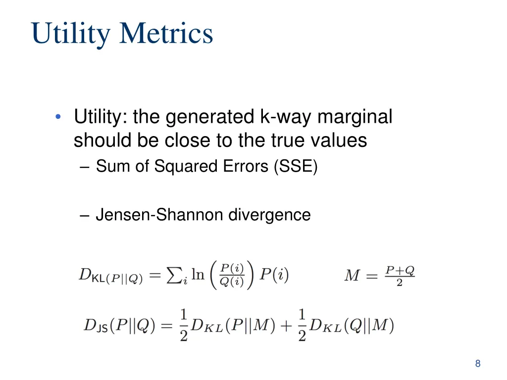 utility metrics