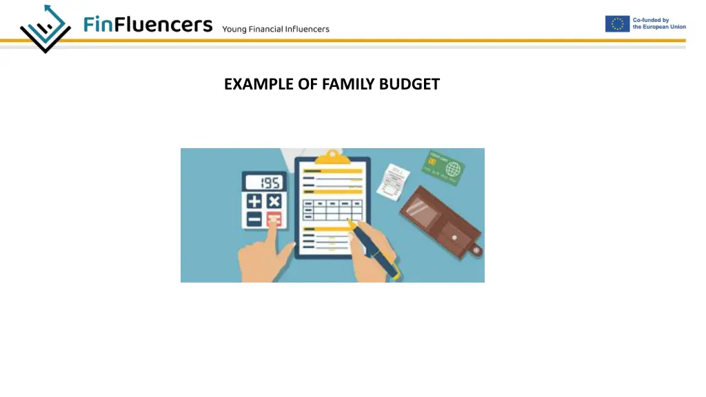 example of family budget