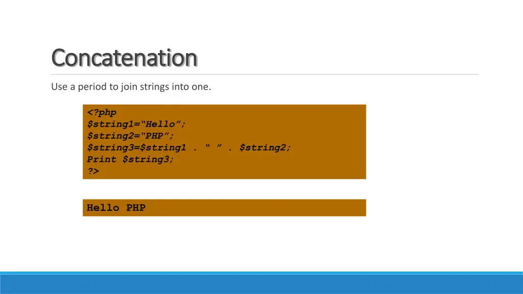 concatenation concatenation