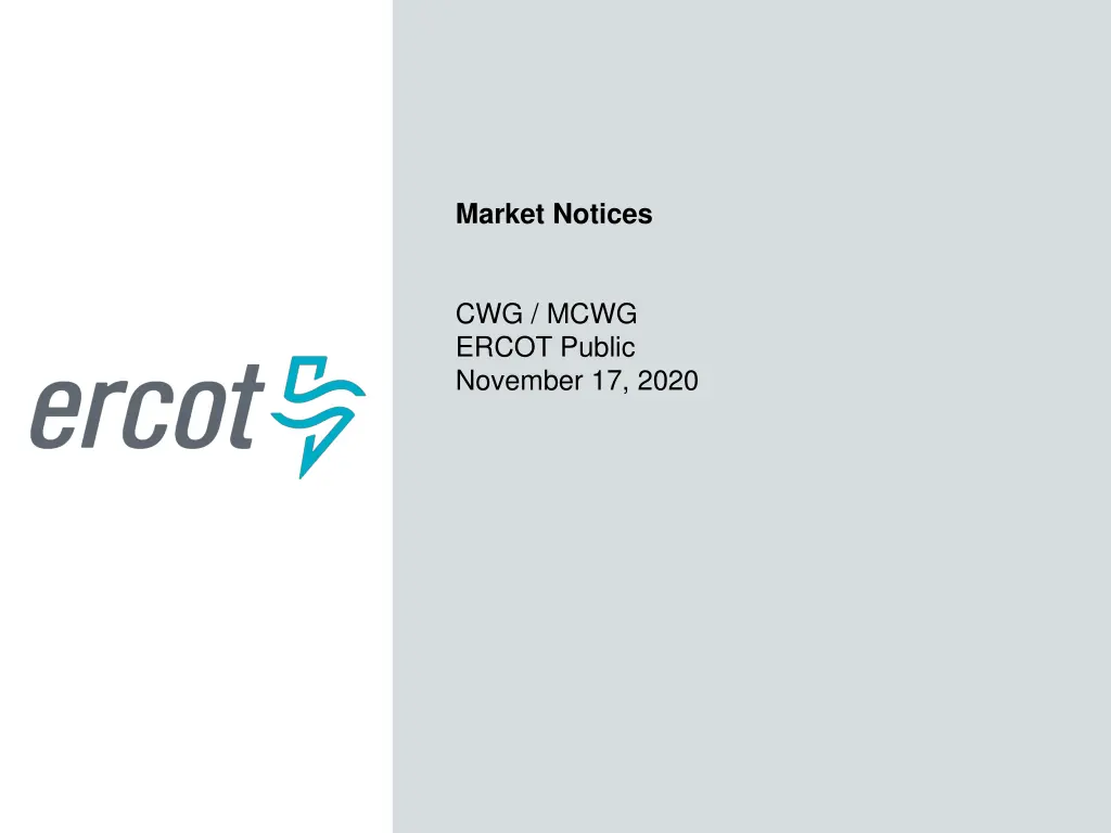 market notices