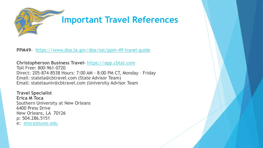important travel references