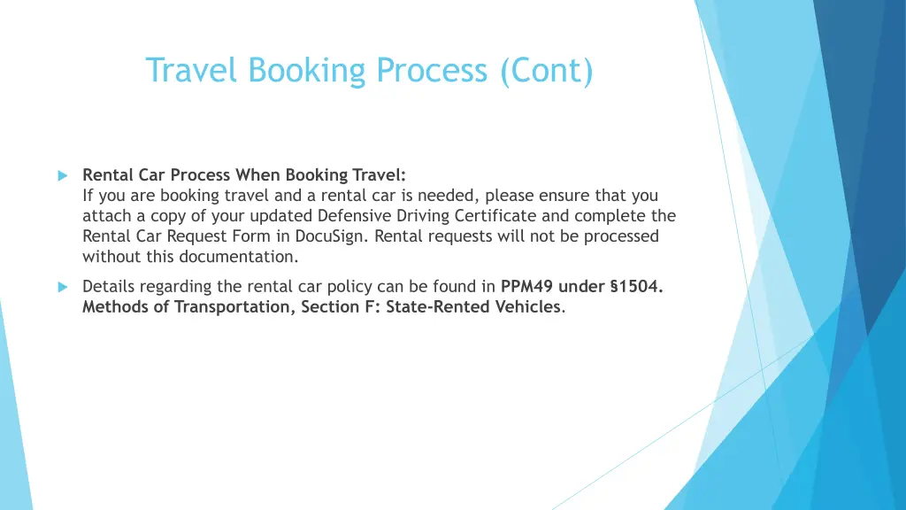 travel booking process cont 1