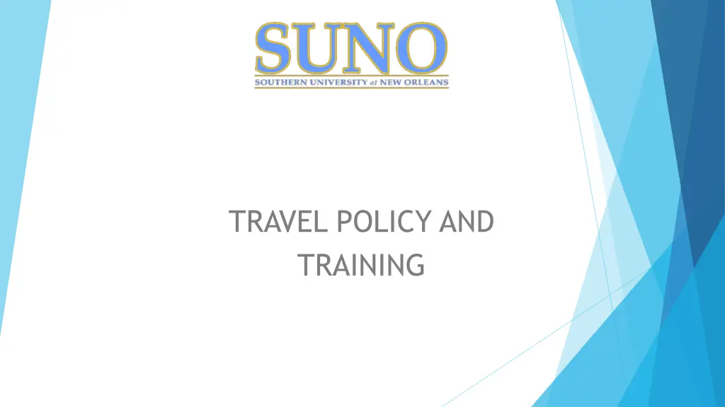 travel policy and training