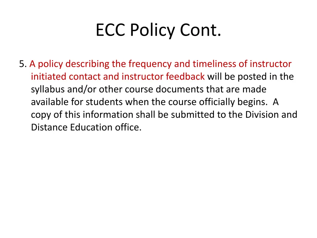 ecc policy cont