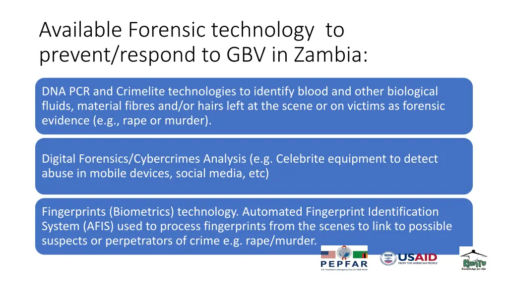 available forensic technology to prevent respond
