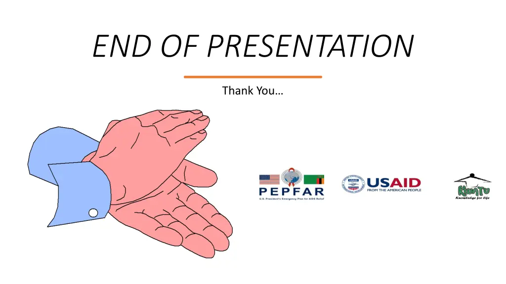 end of presentation