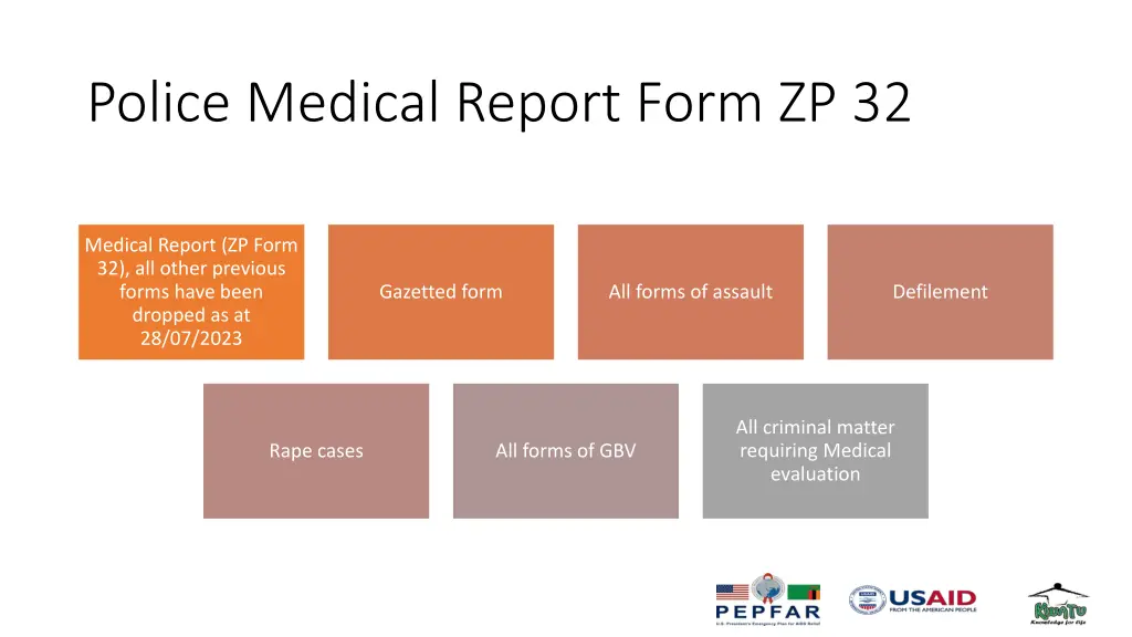 police medical report form zp 32