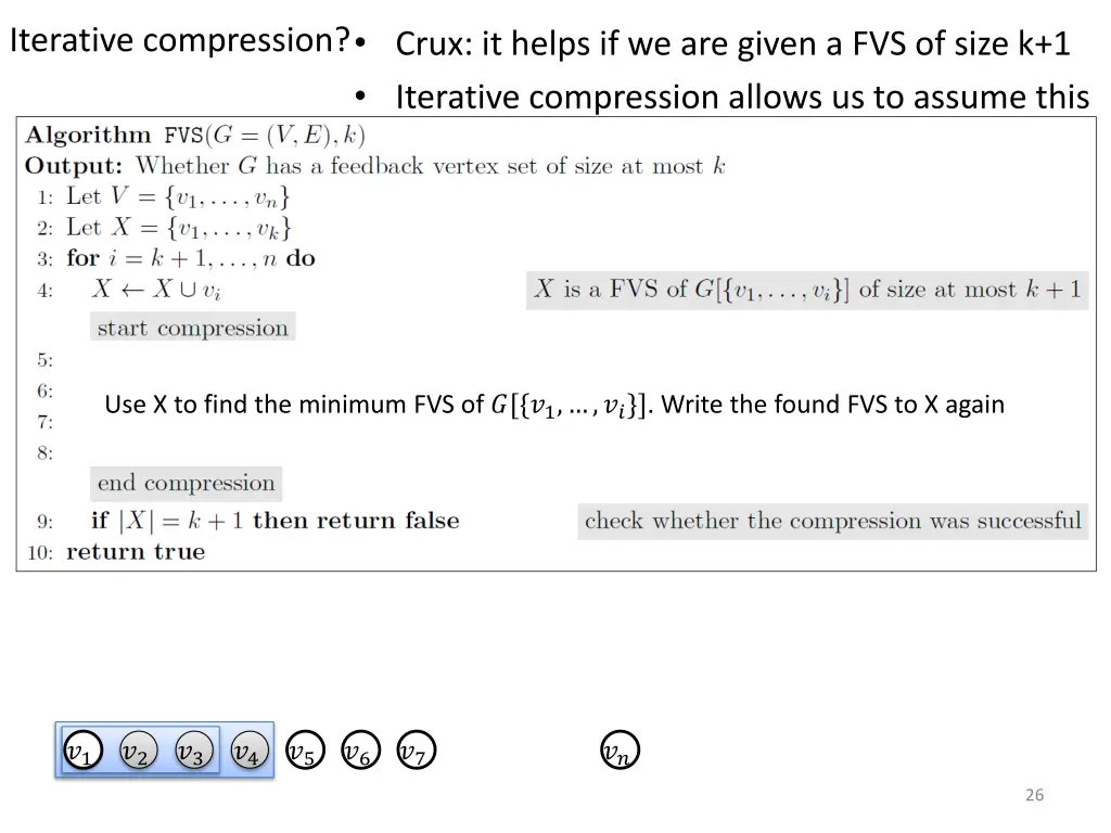 crux it helps if we are given a fvs of size 2