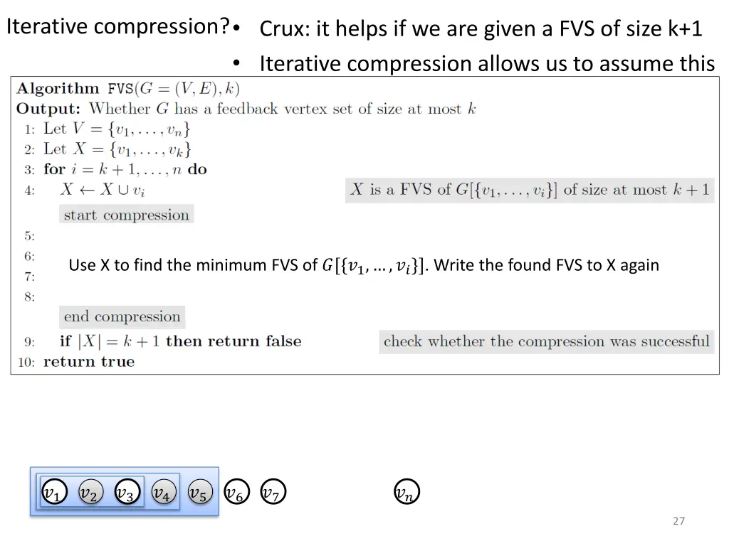 crux it helps if we are given a fvs of size 3