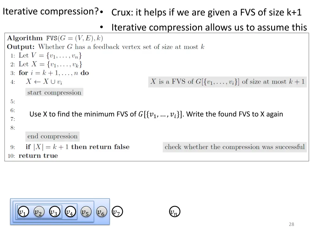 crux it helps if we are given a fvs of size 4