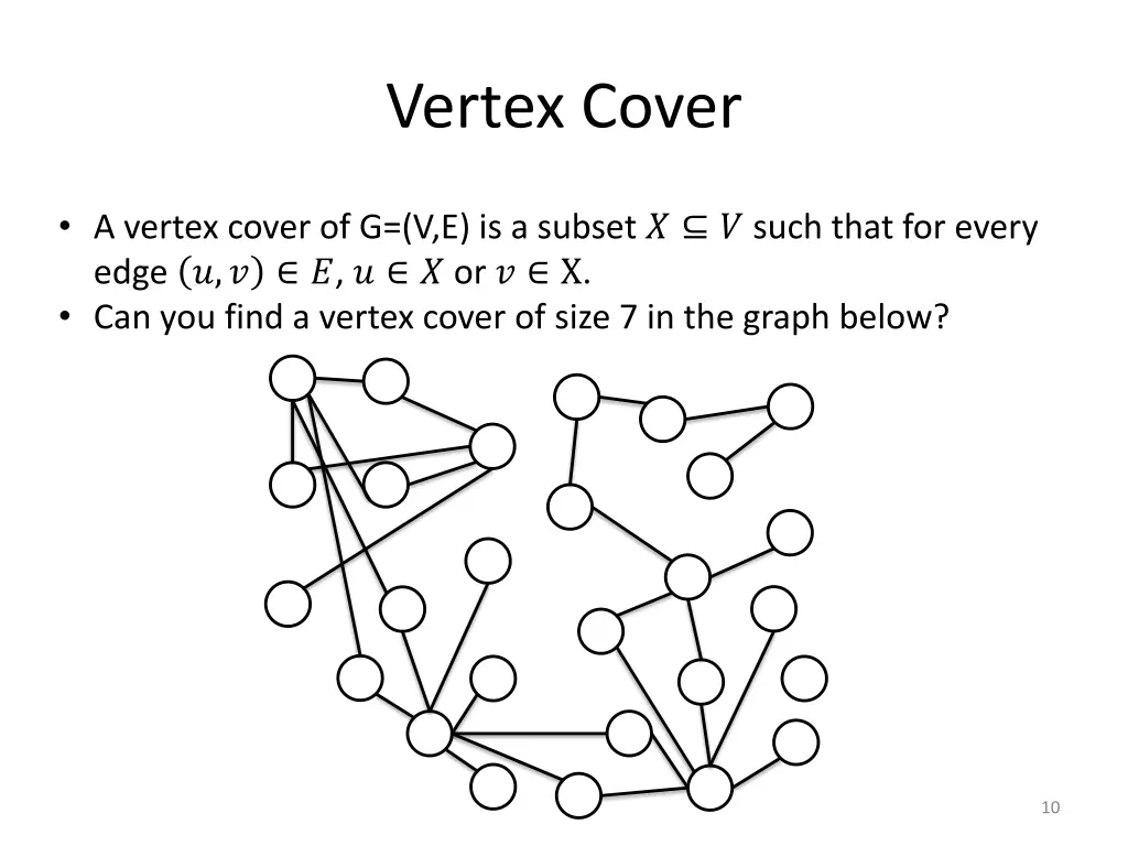 vertex cover