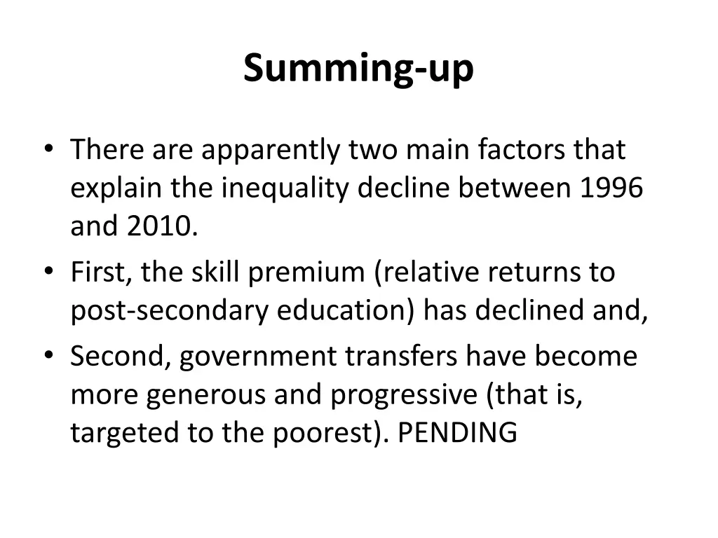 summing up 1