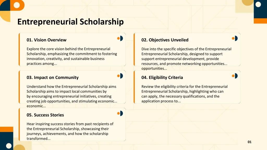 entrepreneurial scholarship