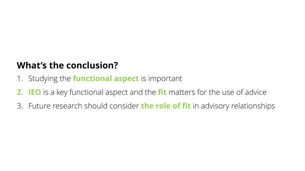 what s the conclusion 1 studying the functional