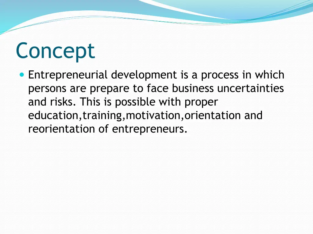 concept entrepreneurial development is a process