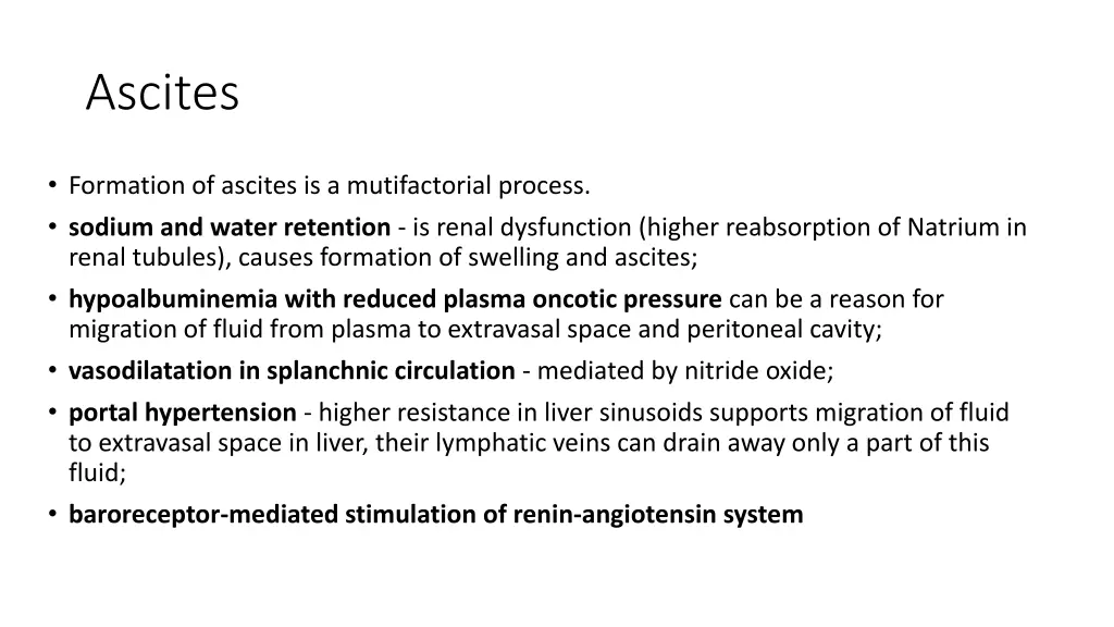 ascites