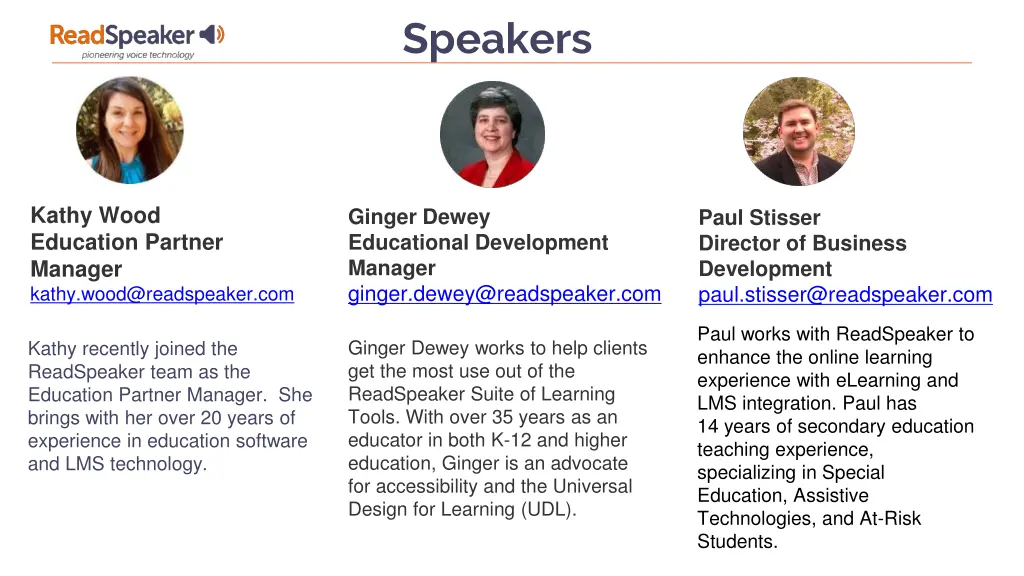 speakers