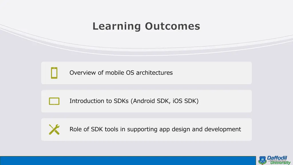learning outcomes