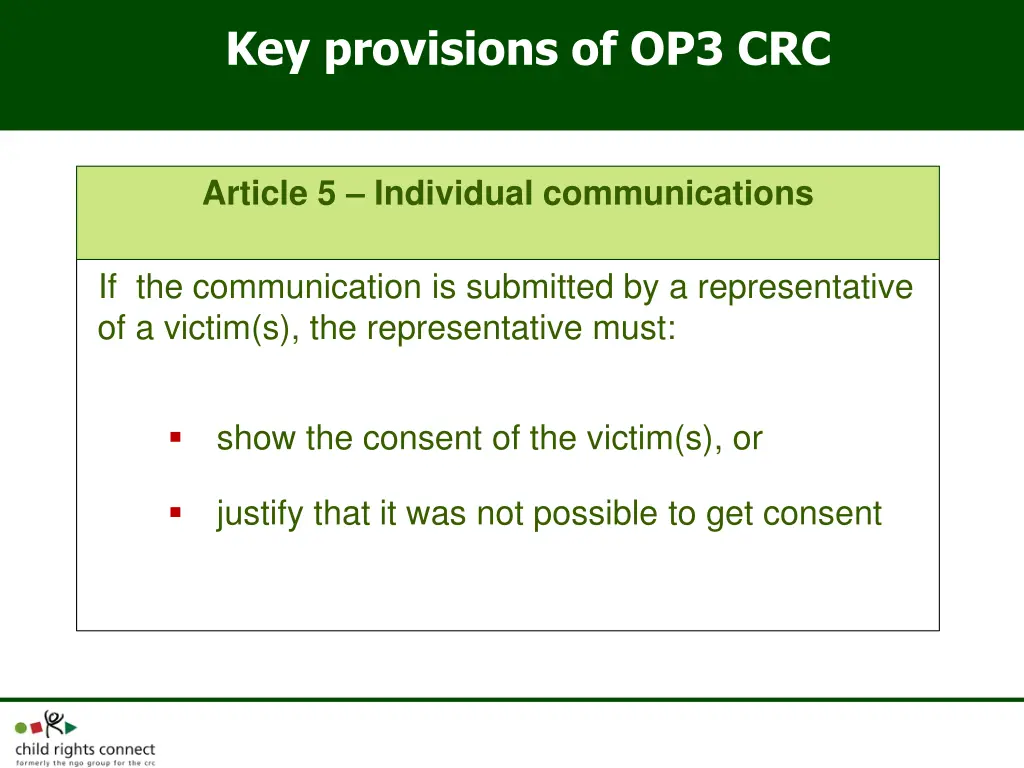 key provisions of op3 crc 1