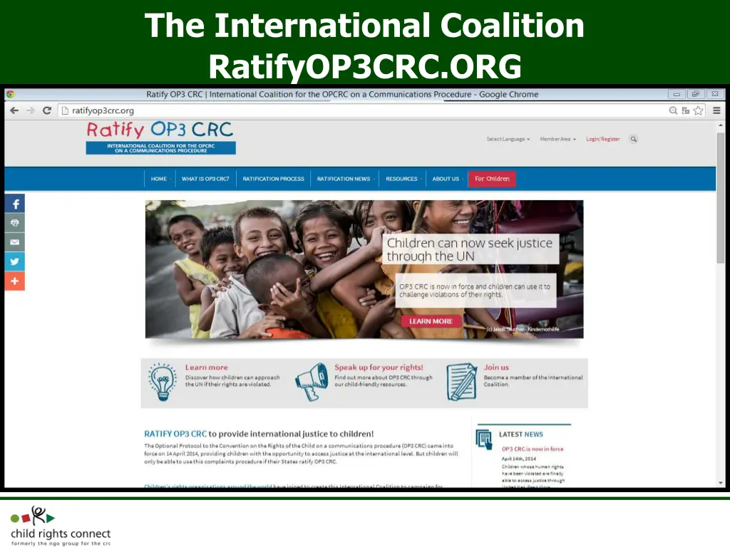 the international coalition ratifyop3crc org