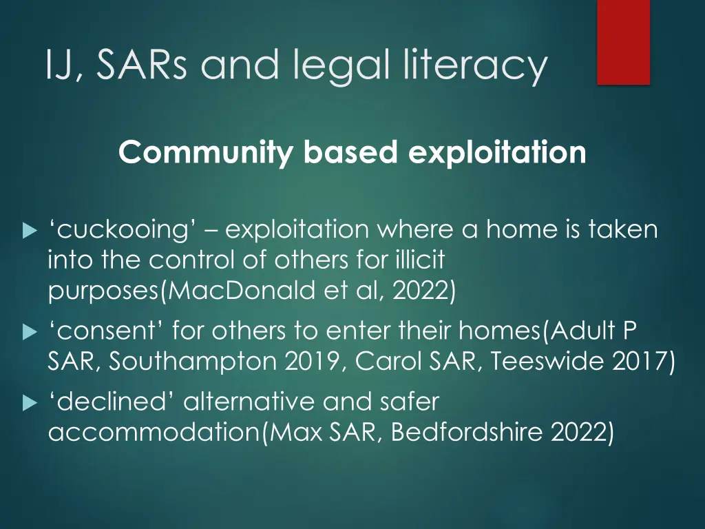 ij sars and legal literacy 2