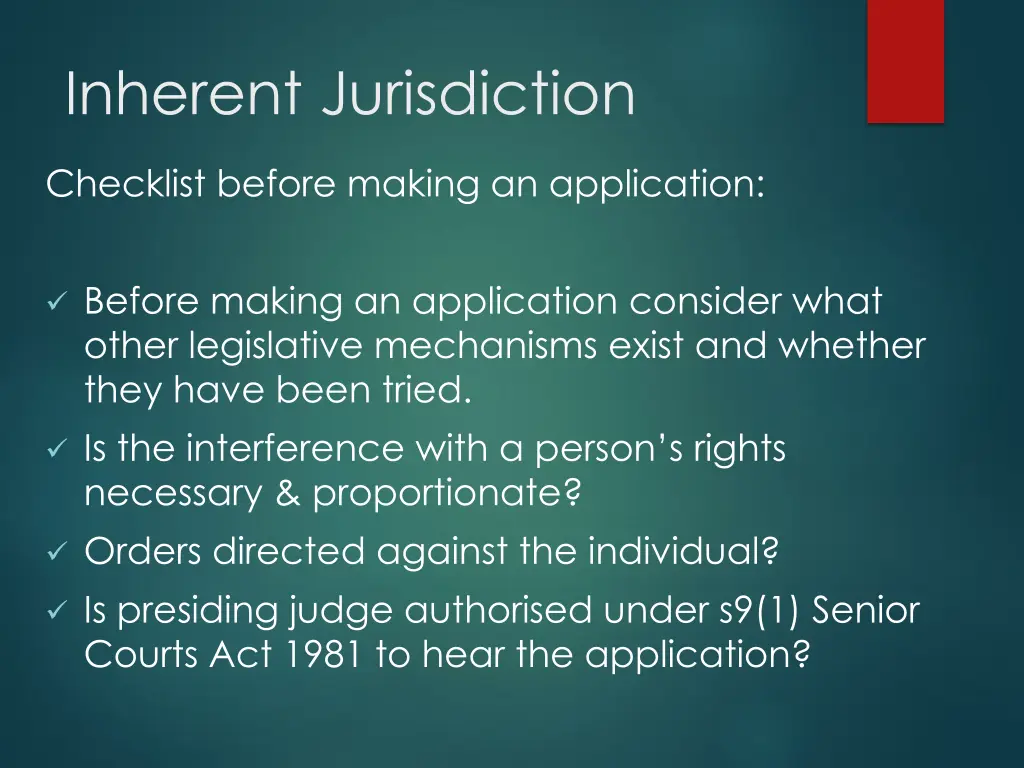 inherent jurisdiction 2