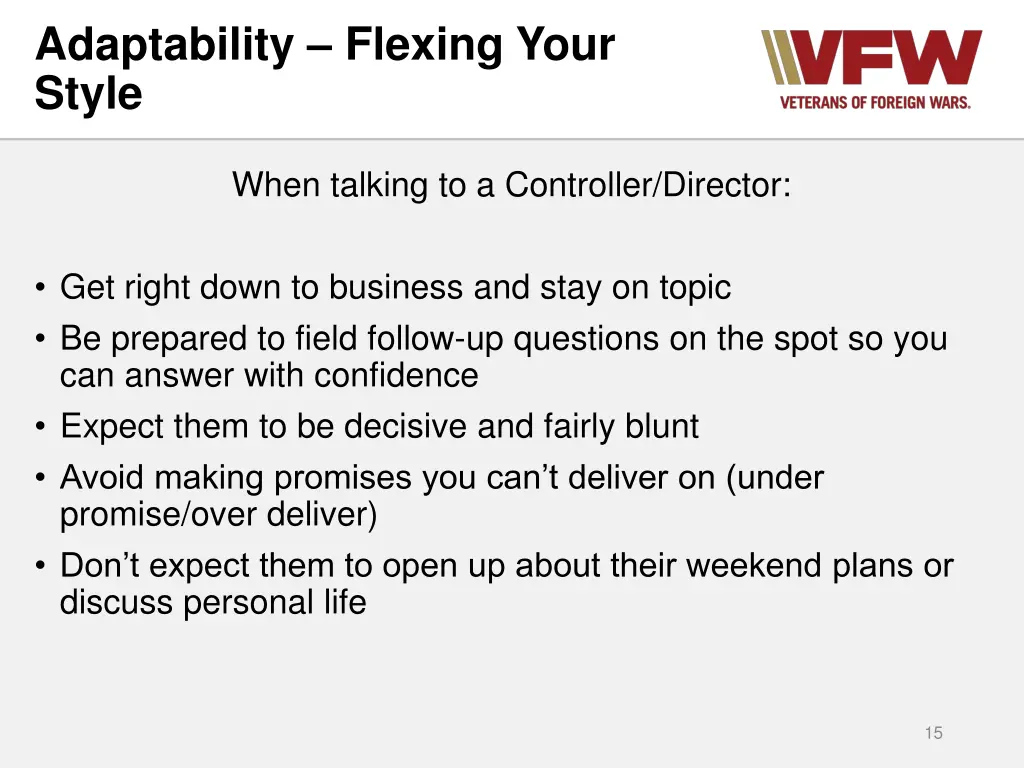 adaptability flexing your style