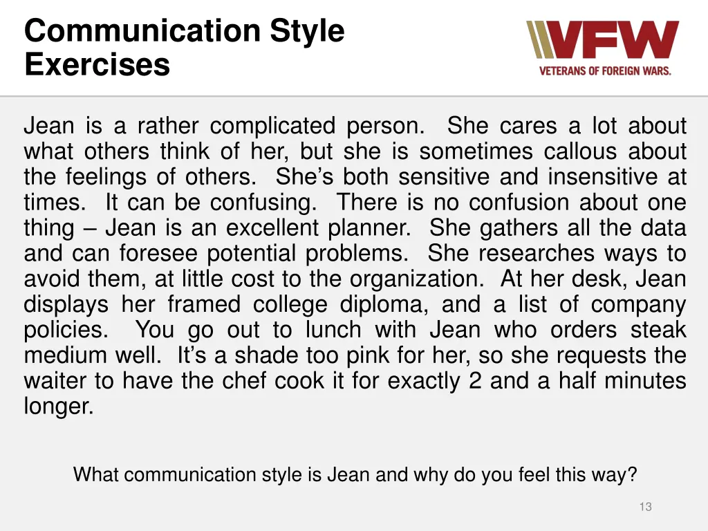 communication style exercises 2