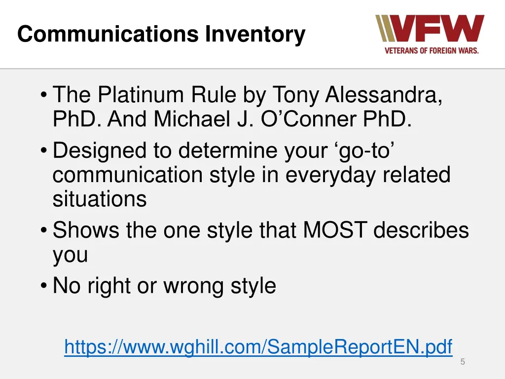 communications inventory