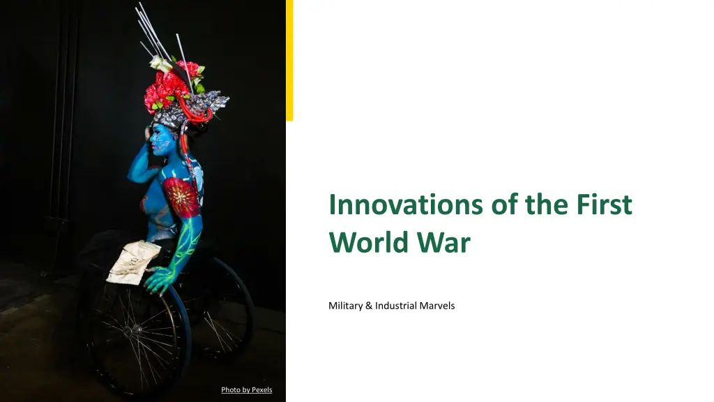 innovations of the first world war