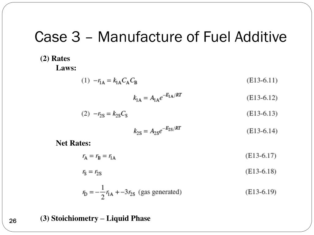 case 3 manufacture of fuel additive 3